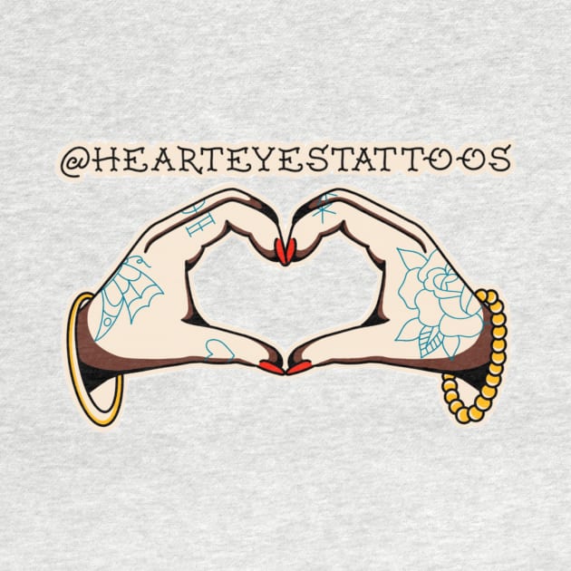 Hands by Heart Eyes Tattoos